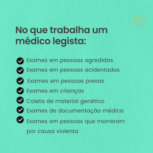 Em que atua o médico legista?