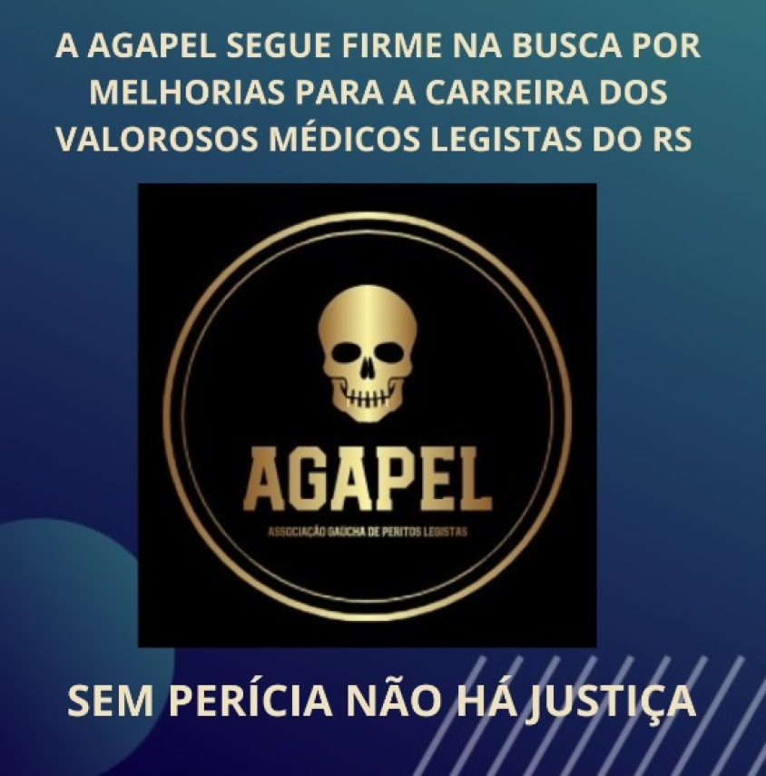 A AGAPEL segue firme representando os interesses dos Peritos Médicos Legistas do Rio Grande do Sul. Hoje obtivemos o reconhecimento da necessidade de maior amplitude entre a remuneração inicial e final da classe, bem como, uma melhor distribuição das vagas para que os Peritos Criminais Oficiais do Estado permaneçam atuando em prol da segurança da sociedade gaúcha. Seguimos!